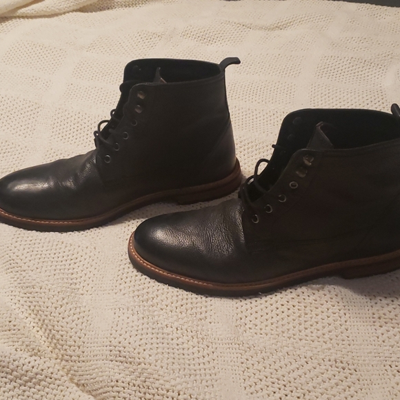 Ben Sherman Leather Lace Up Boots - Picture 4 of 5